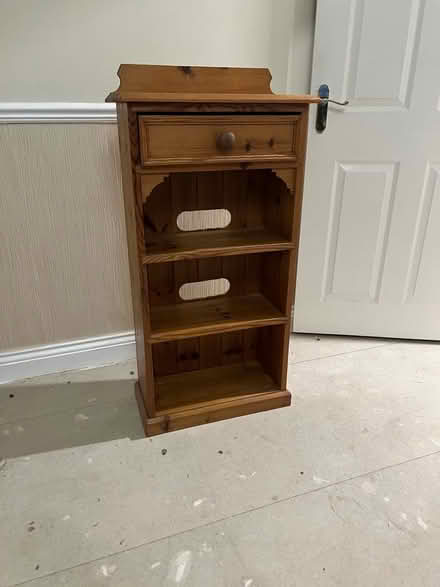 Photo of free Pine bookcase/ dvd/sky box stand (Temple Sowerby CA10) #1
