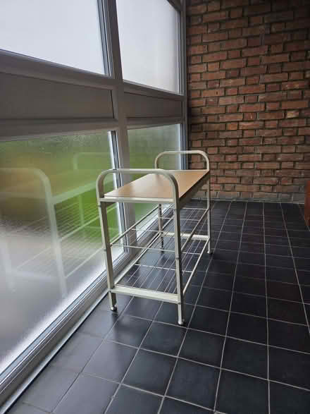 Photo of free Shoe rack - white metal (Molesey TW12) #4