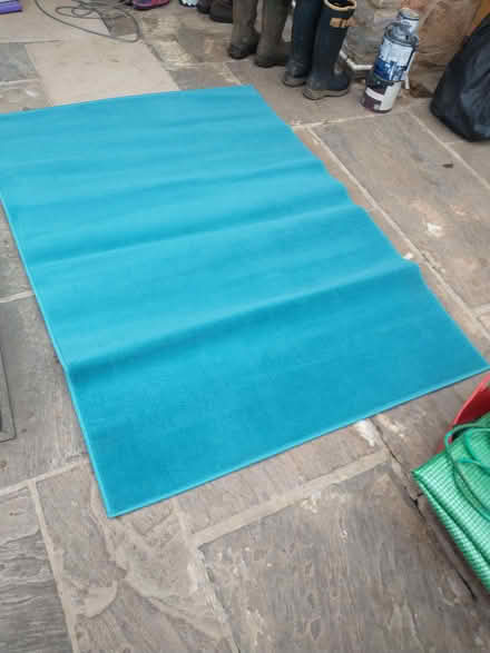 Photo of free Turquoise Rug (North Wootton BA4) #2