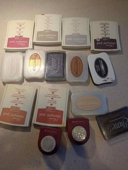 Photo of free Card making papers, stamps, ink pads & a book (Leicester Forest East LE3) #4