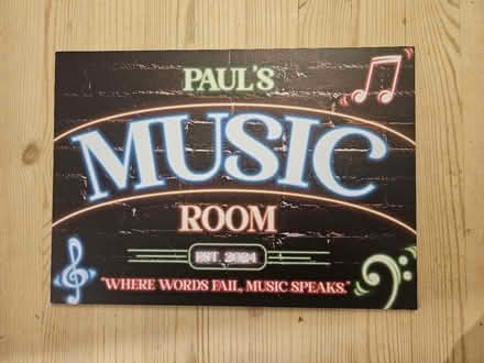 Photo of free Neon Effect Plaque/Sign Paul (Totton SO40) #1