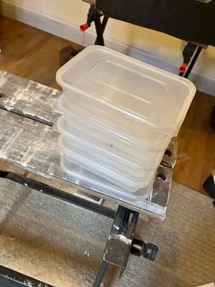 Photo of free Five plastic food containers with lids (Oxford-Freegle CGA OX2) #1