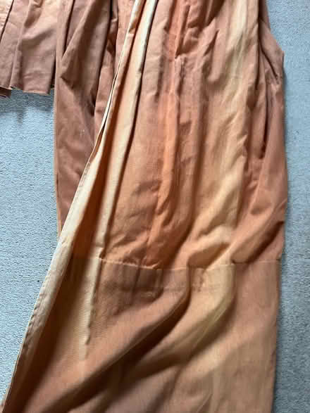 Photo of free Big orange curtains (Tollington N4) #2