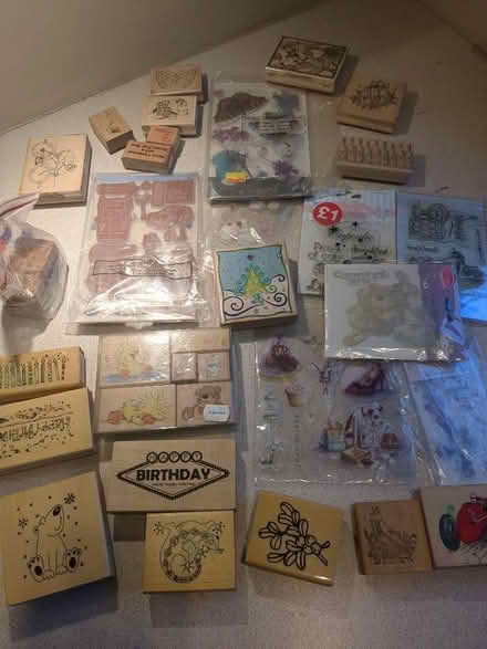 Photo of free Card making papers, stamps, ink pads & a book (Leicester Forest East LE3) #3