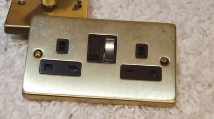 Photo of free Brass electric switch double (RG23 Winklebury) #1
