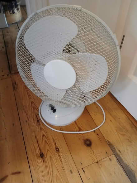 Photo of free White fan 35cm diameter (Loughborough Junction SE5) #1