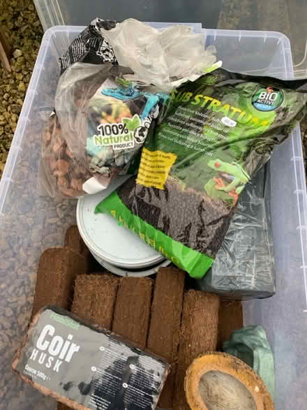 Photo of free Box of coir,reptile stuff (Crofton Wakefield) #1