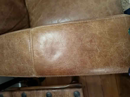 Photo of free Leather sofa (Horn's Mill SG13) #4