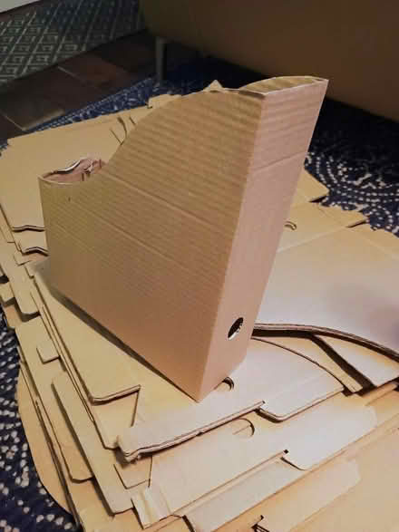 Photo of free Brown cardboard magazine holders (Barming Heath ME16) #2