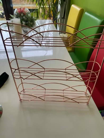 Photo of free Rose gold letter/storage rack (Tovil ME15) #1