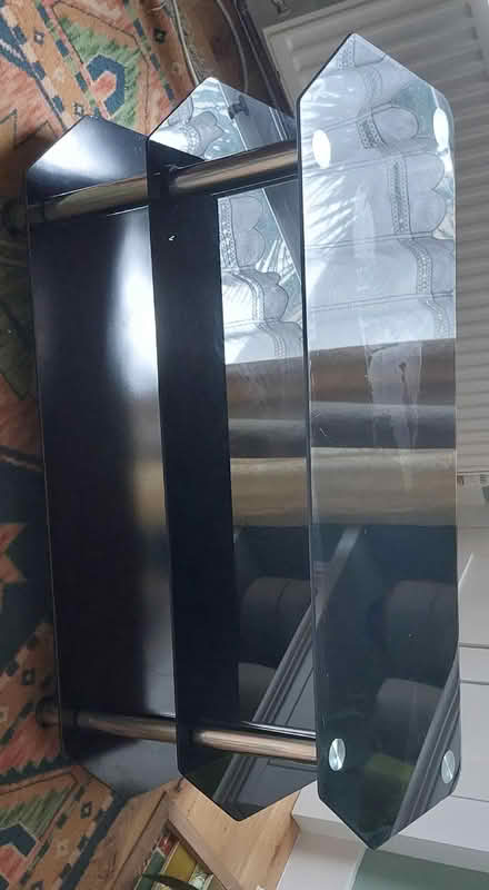Photo of free Black glass corner TV stand (Ladywell SE4) #1