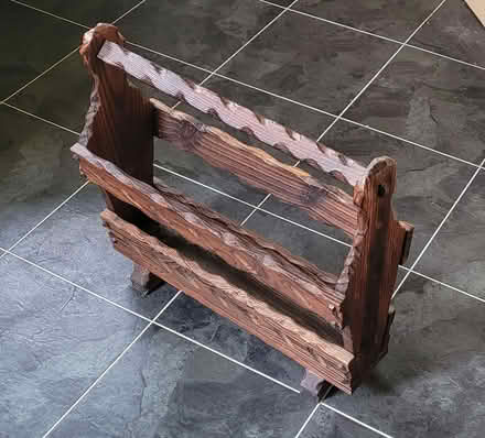 Photo of free Wooden magazine/paper rack (Newark) #1
