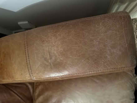 Photo of free Leather sofa (Horn's Mill SG13) #3