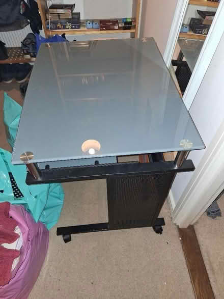 Photo of free Computer Desk - Glass & Metal (West Croydon CR0) #1