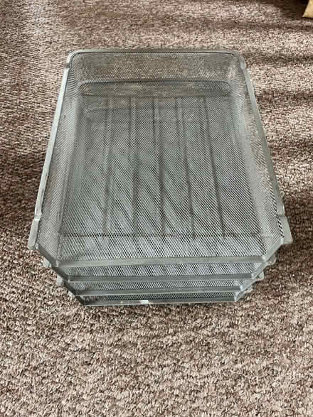 Photo of free 4 stacking metal filing trays (Brighton BN2 6) #2