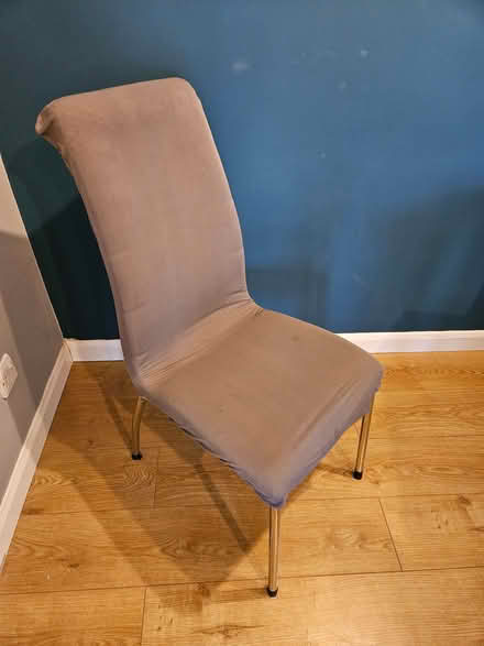 Photo of free Grey dining chairs x4 (Yateley GU46) #1