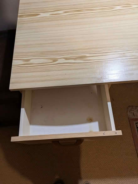 Photo of free Small desk (chipboard veneer) (Burnham SL1) #2