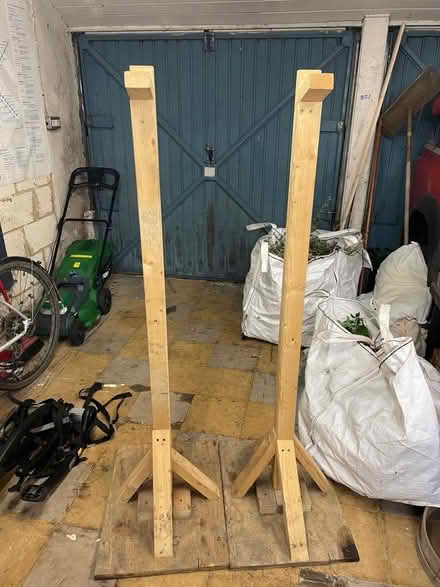Photo of free Pair of wooden squat stands (Forest Green GL6) #2