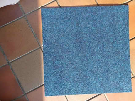 Photo of free Bright blue carpet tiles (Poole BH14) #1