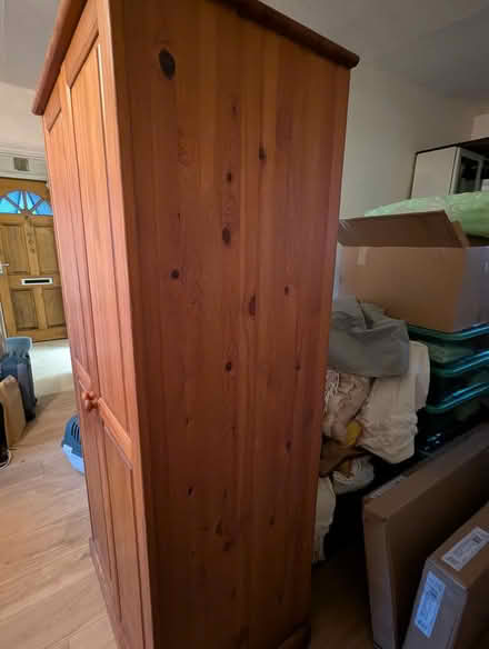 Photo of free Pine double wardrobe (Barnards Green WR14) #4