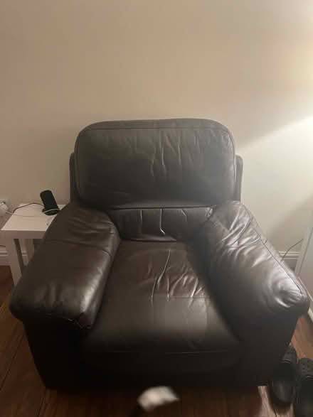 Photo of free Sofa 2 arm chairs and puffy (High Heaton NE7) #2