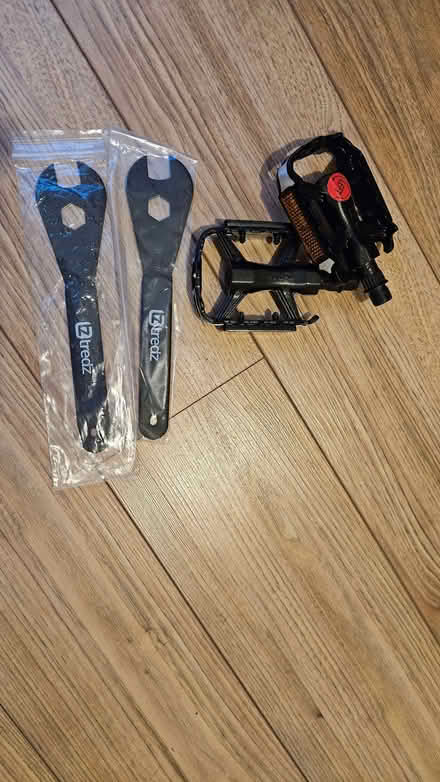 Photo of free Bicycle pedals and spanners (Bilton HG1) #1