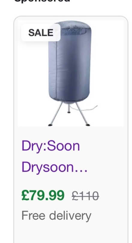 Photo of free Drying pod for drying clothes (Nw10 2qg) #2