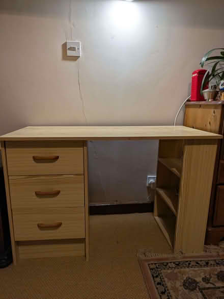 Photo of free Small desk (chipboard veneer) (Burnham SL1) #1
