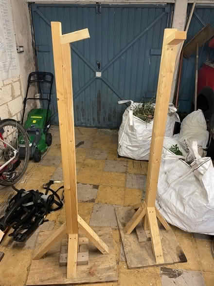 Photo of free Pair of wooden squat stands (Forest Green GL6) #1