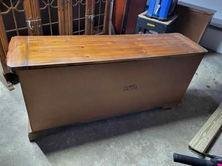 Photo of free Solid Wood China Cabinet w/Glass (Elgin near St. Joe's Hospital) #4