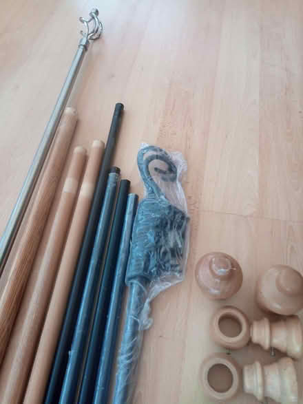Photo of free variety of curtain poles and fittings (Henlow SG16) #2