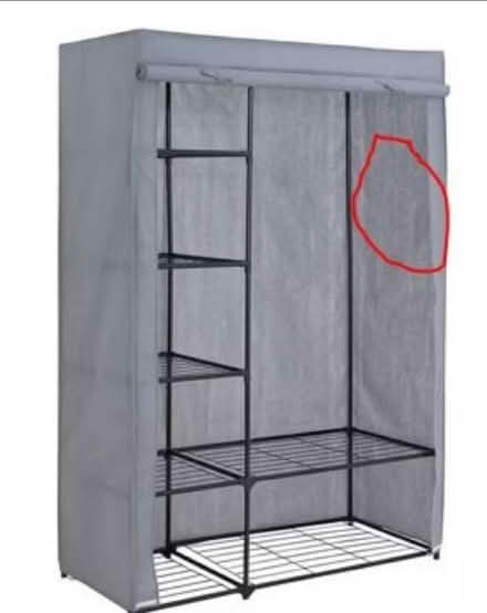 Photo of free Metal frame Argos wardrobe (IG4) #1