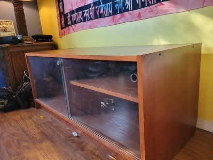 Photo of free Tall shelf, low shelf, glass doors (12709 Shenley St, on sidewalk) #3