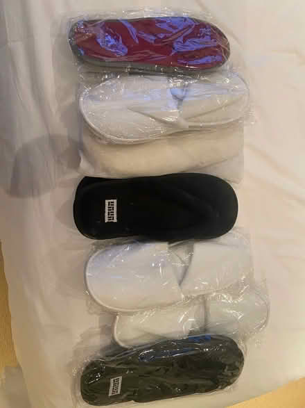 Photo of free 7 pairs of hotel room slippers. (Teddington TW11) #1