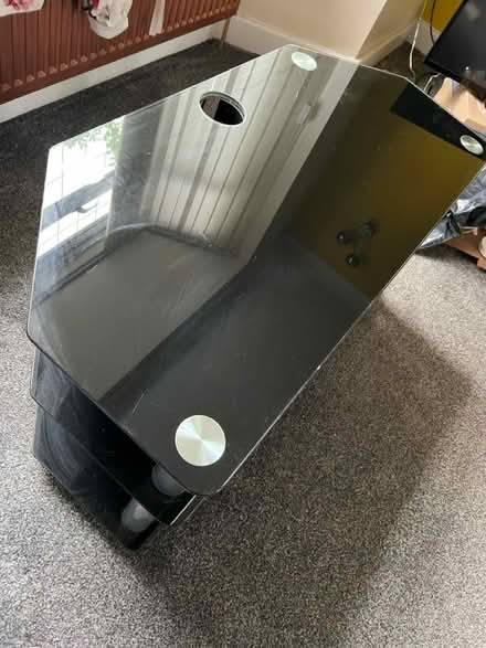 Photo of free Glass tv stand (Ashton under lyne) #1