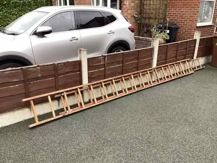 Photo of free Extending wooden ladder (Cheadle Hulme SK8) #3