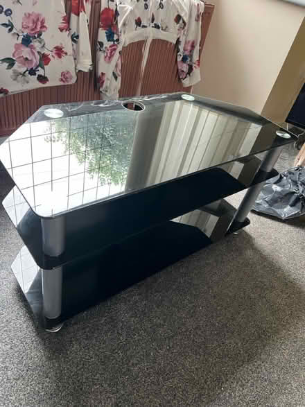 Photo of free Glass tv stand (Ashton under lyne) #3