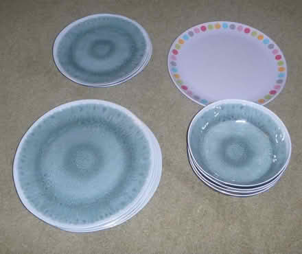 Photo of free Melamine plates & bowls (Raymond's Hill EX13) #1