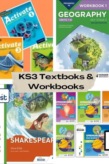 Photo of KS3/ GCSE Textbooks and workbooks (kingston KT2) #1