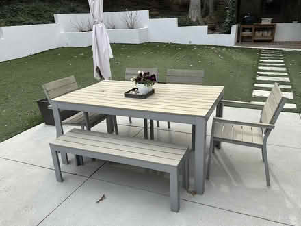 Photo of free Outdoor table w/chairs & bench (Morningside/Virgina Highland) #1