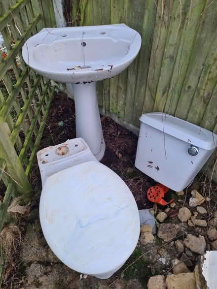 Photo of free 1960s Bathroom Suite, Grey (CT10) #1