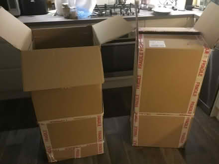 Photo of free 2 large clean cardboard boxes (Headington Quarry OX3) #1