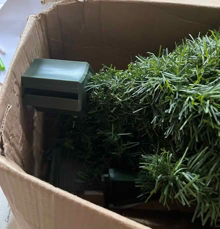Photo of free Christmas tree and garland (Fairfield LA1) #1
