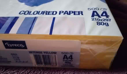 Photo of free Yellow A4 paper unopened (Top Amersham HP6) #1