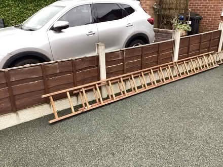 Photo of free Extending wooden ladder (Cheadle Hulme SK8) #1