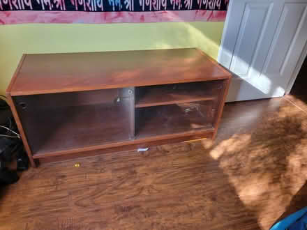 Photo of free Tall shelf, low shelf, glass doors (12709 Shenley St, on sidewalk) #1