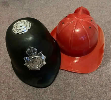 Photo of free Police and Fireman’s helmets (Parkstone, Poole. BH14.) #1