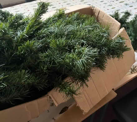 Photo of free Christmas tree and garland (Fairfield LA1) #3