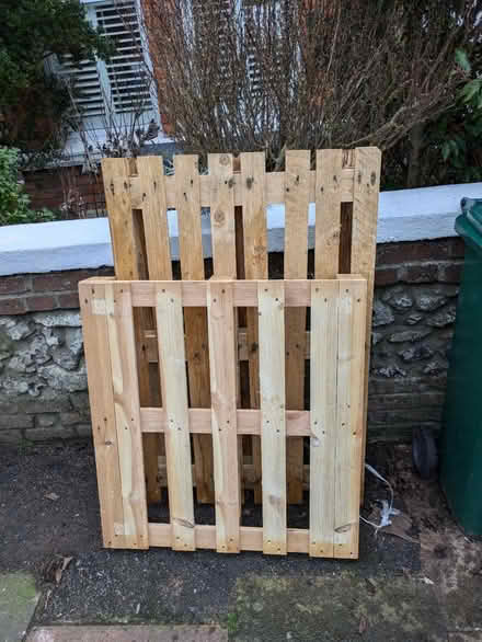 Photo of free Two wooden pallets (Fiveways) #1