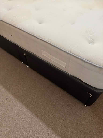 Photo of free King size bed with 2 drawer divan (Barnard's Green WR14) #2